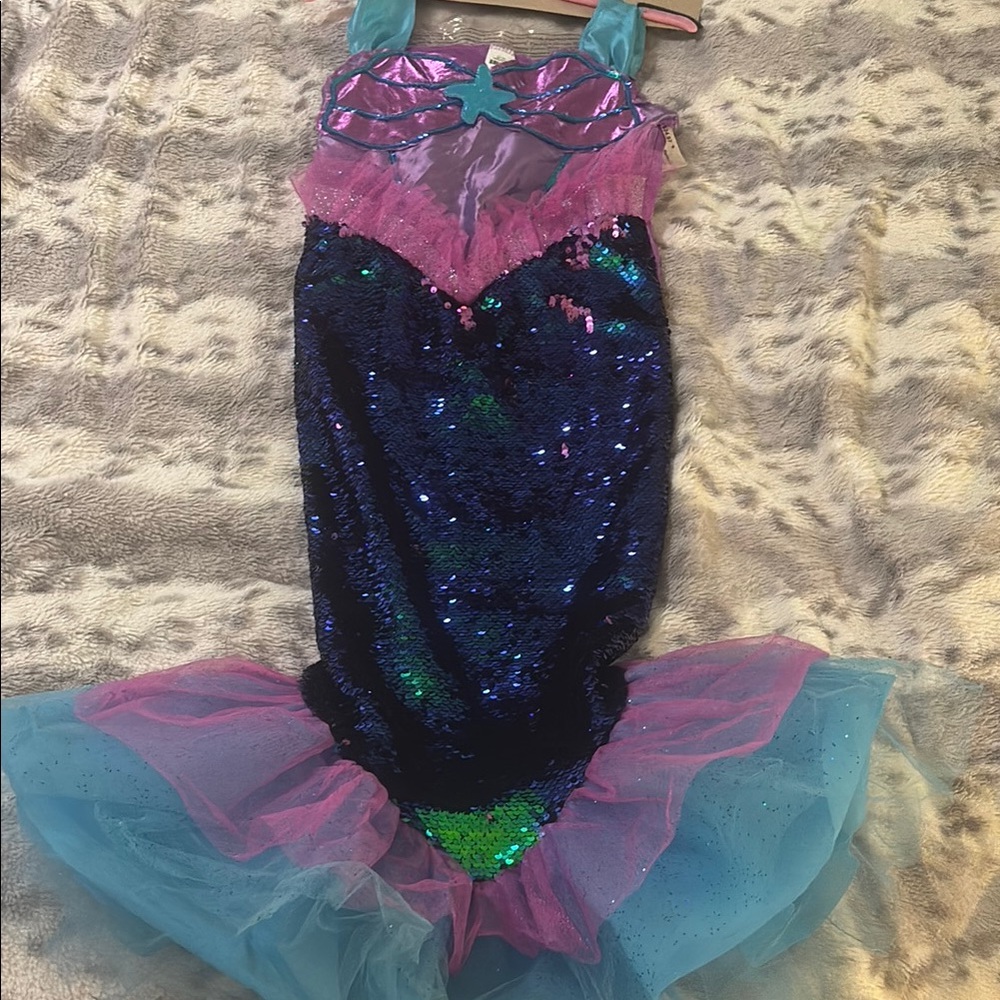 Mermaid Sequin Kids Costume - Blue and Pink